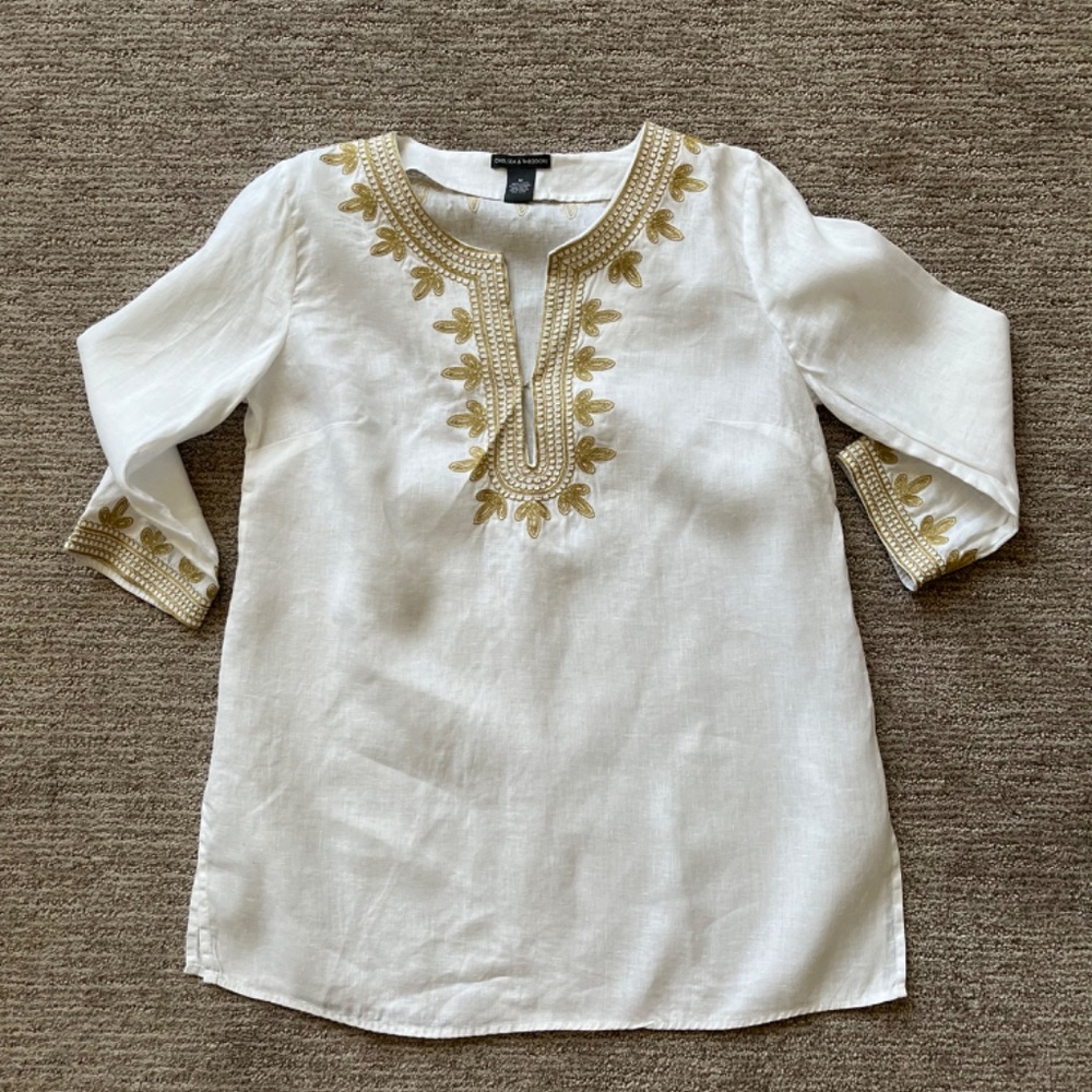 Chelsea and Theodore linen tunic - Picture 3 of 10
